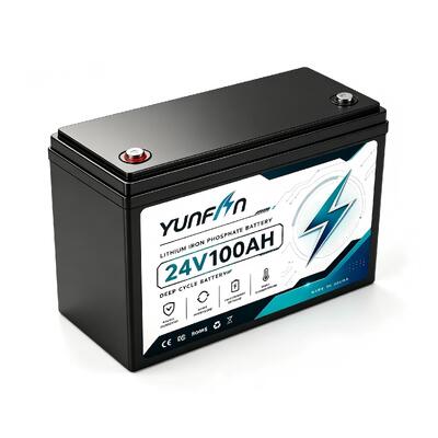 جودة YF24V100Ah-LAS 25.6V 100Ah LiFePO4 بطارية 2560Wh IP55 ABS + PC Shell Drop-in لاستبدال 24V الرصاص الحمضية UPS خارج الشبكة بطارية تخزين الطاقة الشمسية مصنع